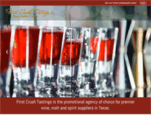 Tablet Screenshot of firstcrushtastingsinc.com